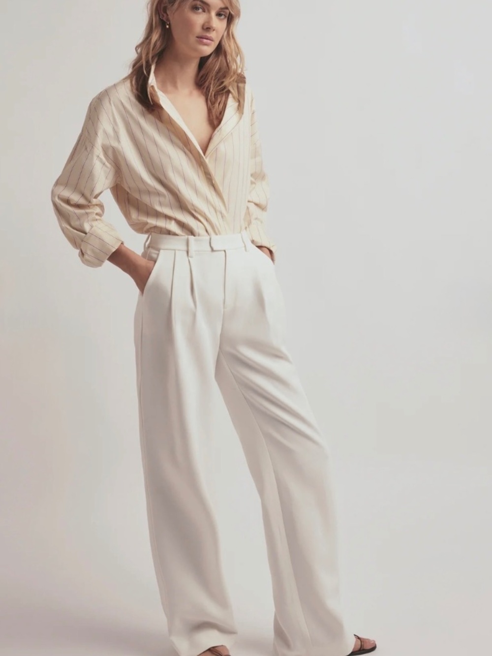 Favorite Daughter The Low Favorite Pant Ivory Women's Size 2